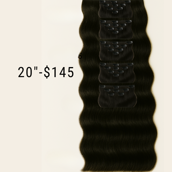 Clip-In Hair Extensions – 20 in