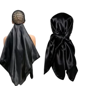 Luxury Long Satin Durag – Extended Tail Hair Protection Wrap